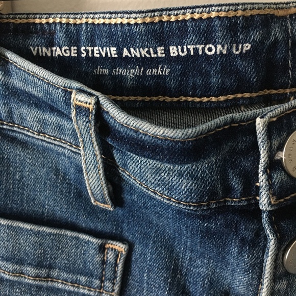 Anthropology AG Vintage Stevie ankle button up jeans - Picture 8 of 9